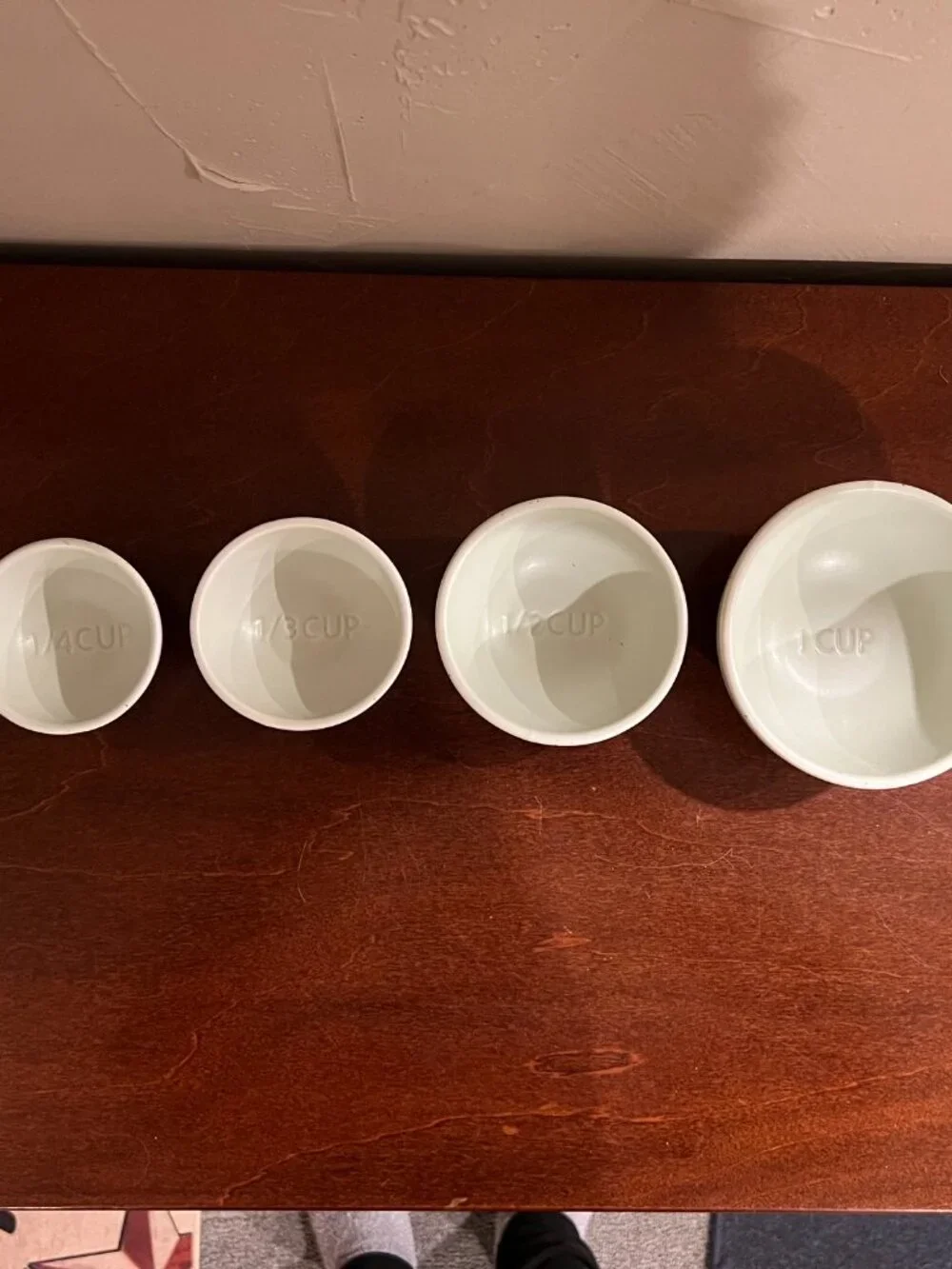 Greg Natale Speckled Green Ceramic Measuring Nesting Bowls Set Of 4 Kitchenware